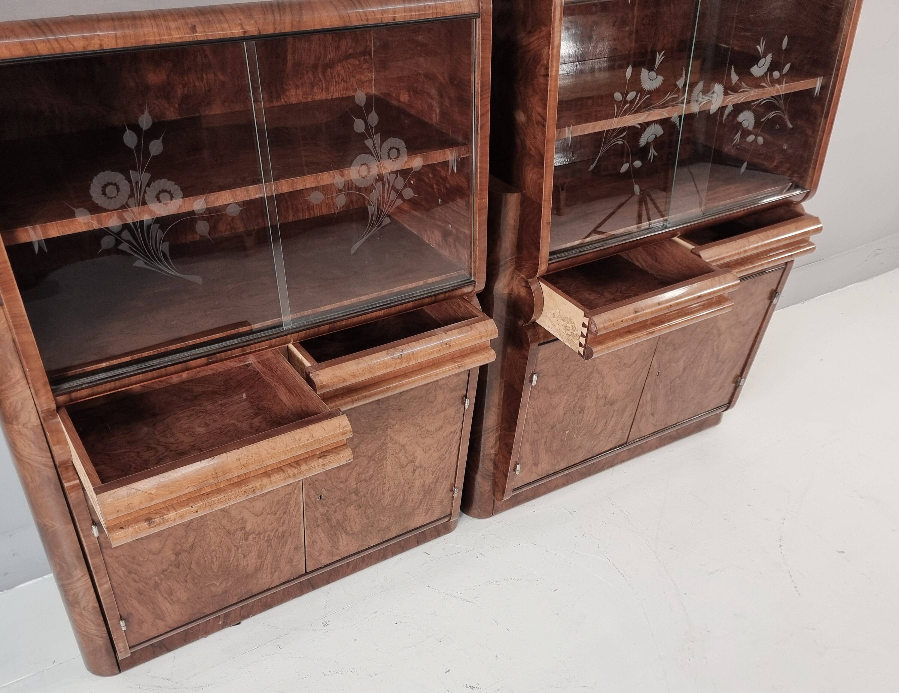 Art Deco Cabinets, 1940s