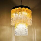 Murano glass chandelier Tronchi by Venini, Italy, 1960s