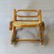 Footrest known as "Flaneuse" by Thonet, 1910 - Blond bentwood