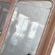Vintage display cabinet in white rosewood from the 1990s.