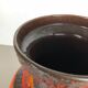 Multi-Color Pottery Fat Lava Multi-Color Floor Vase Made by Scheurich, Germany 1970s
