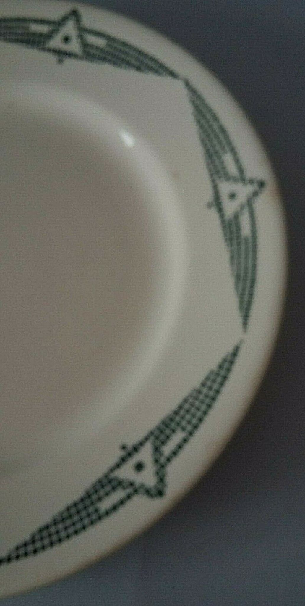 Flat plate in earthenware marked PB Limoges model Henri early XXth