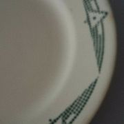 Flat plate in earthenware marked PB Limoges model Henri early XXth