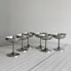 6 stainless steel footed bowls, Letang Remy style