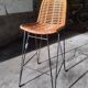 Rattan bar stool
