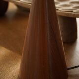 Modern Danish, a conical table lamp in teak, 1980s.