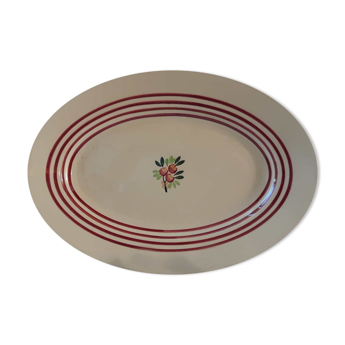 Flat oval Gien years 40-50