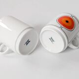 Set of 6 porcelain pieces by Thomas Rosenthal, Eclipse series, 1970s.