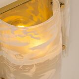 Pair of Murano glass wall sconces by Hillebrand, Germany, 1970s.