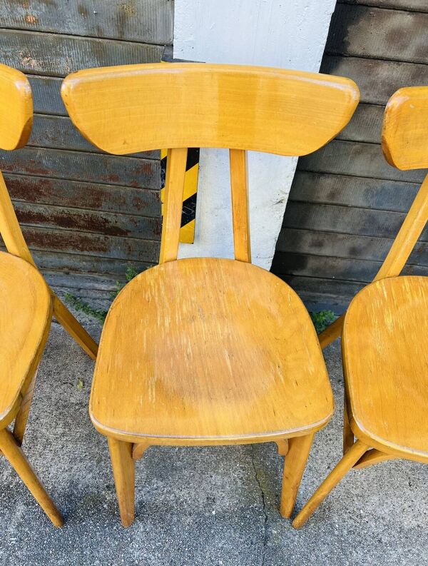Suite de 6 chaises luterma modèle ''Banane