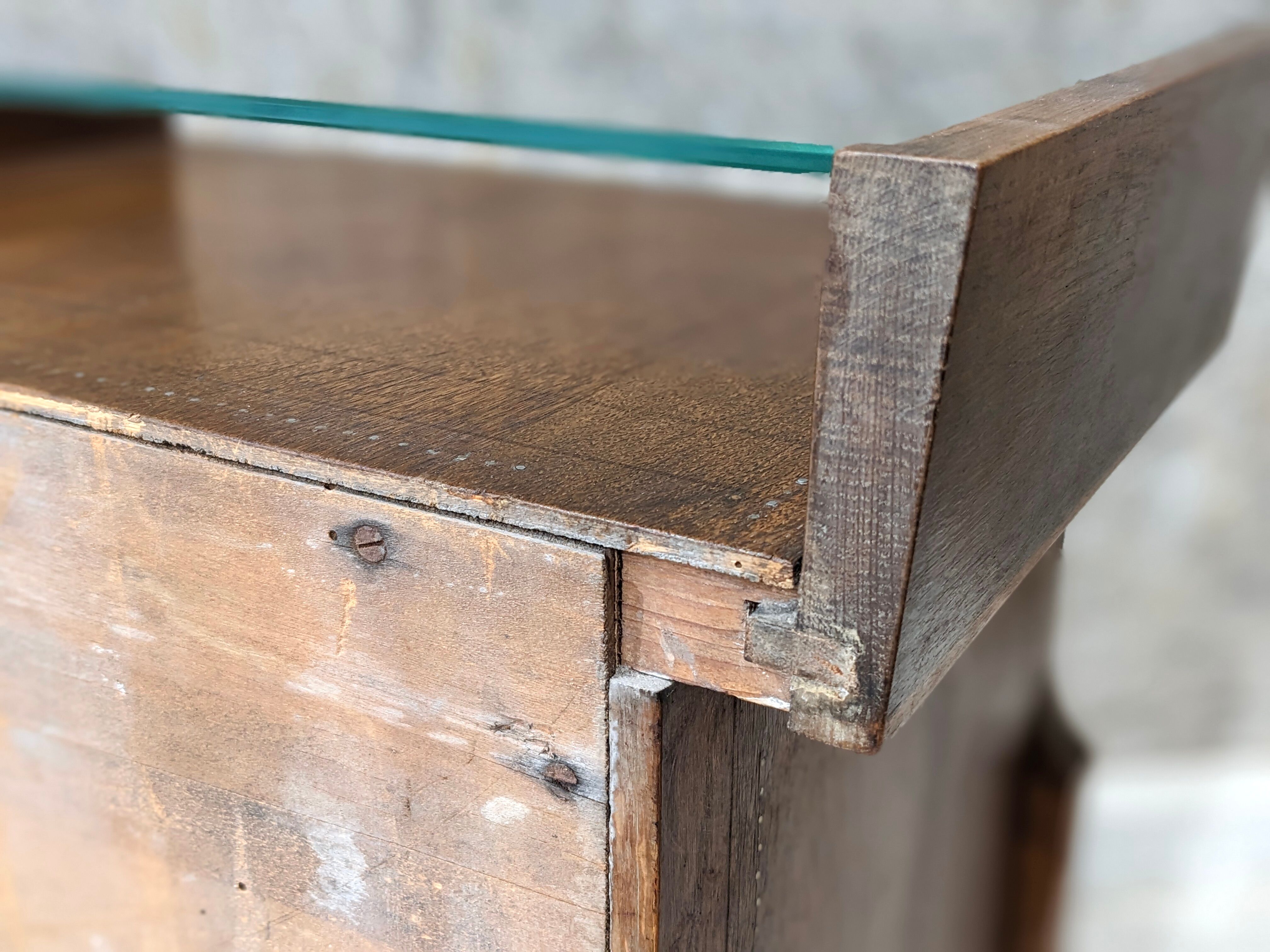 Walnut bedside table