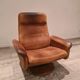 Adjustable and swivel brown armchair by De Sede 50