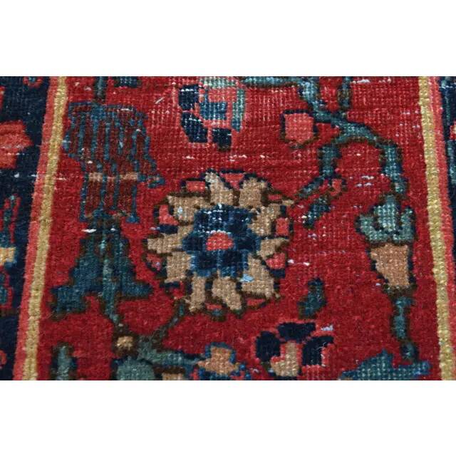 Tapis couloir fait main en laine et coton Oushak turc des années 1970, 44x251.