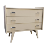 Chest of drawers 50s relooked ivory