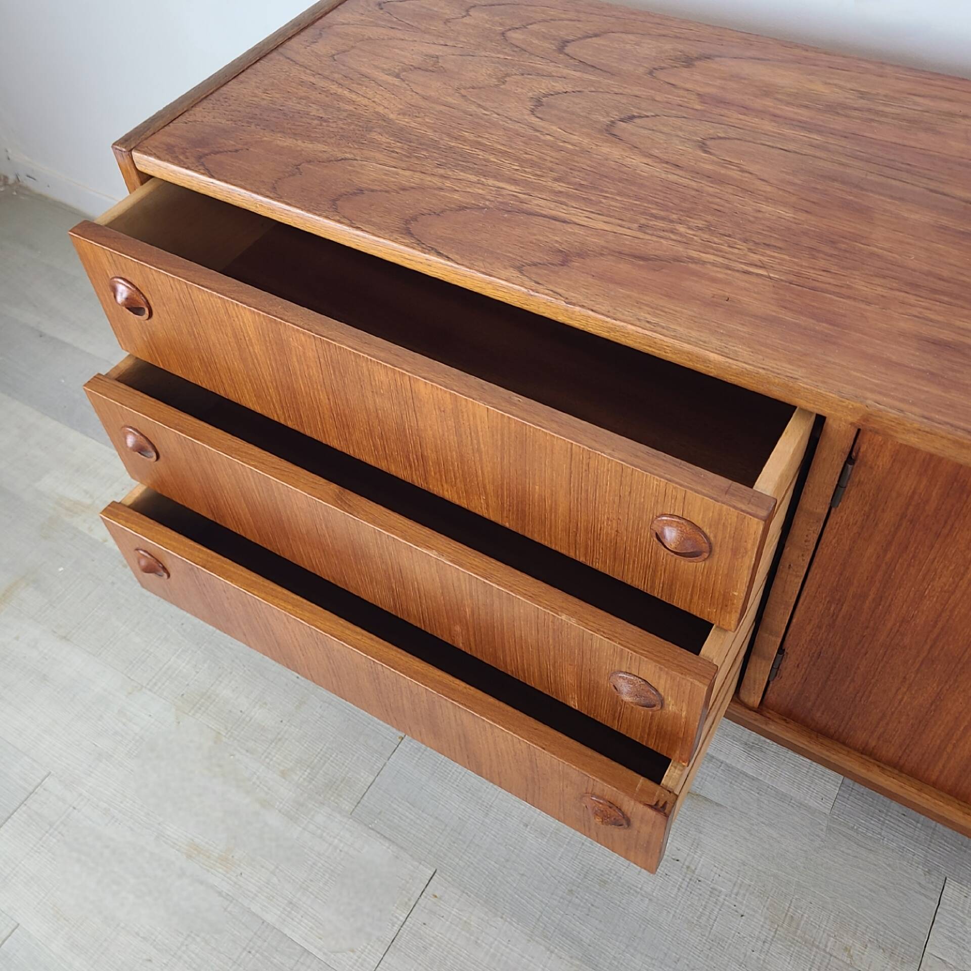 Vintage 1960s Scandinavian teak sideboard