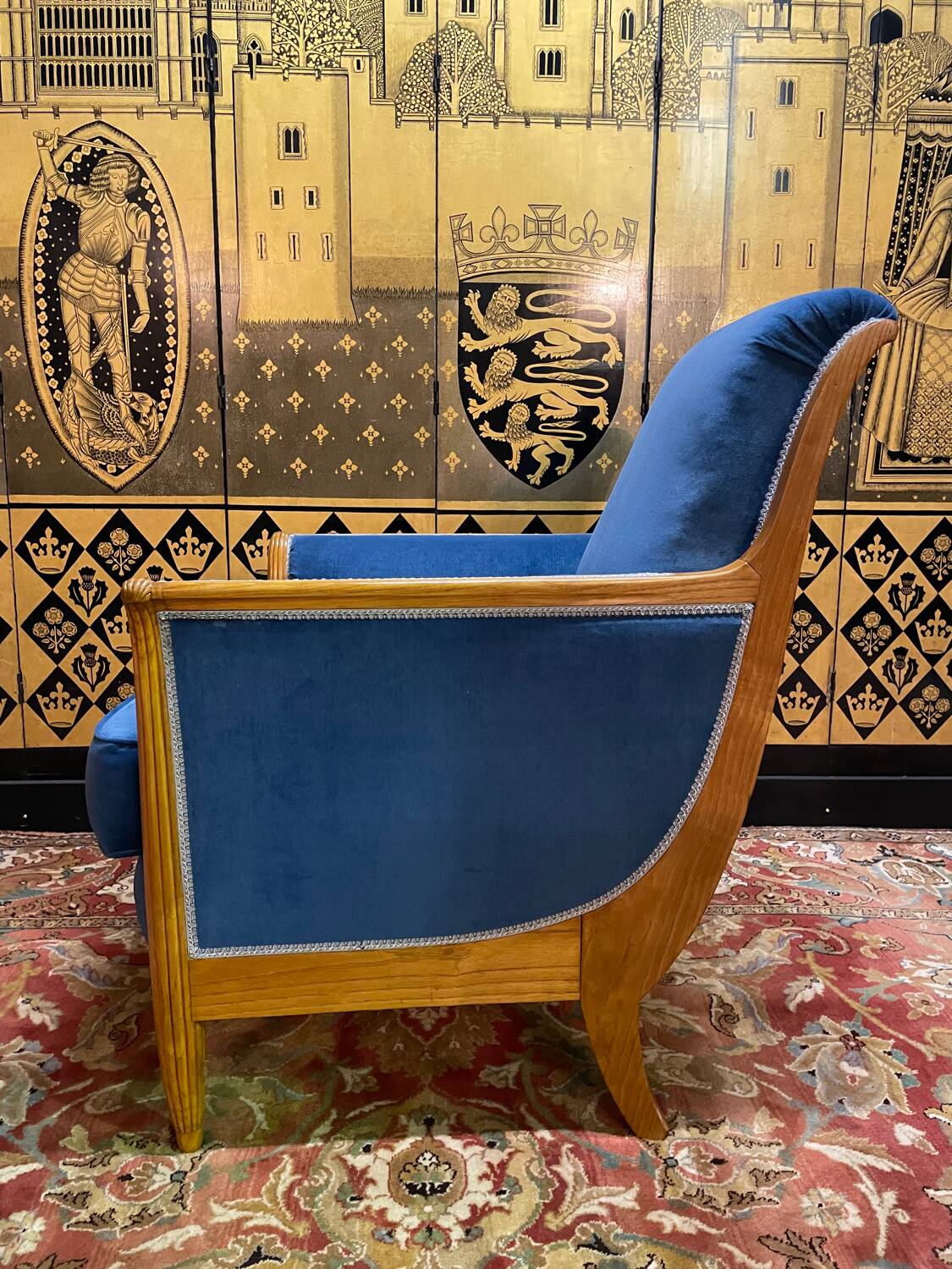 Armchair / Bergère restored Art Deco period