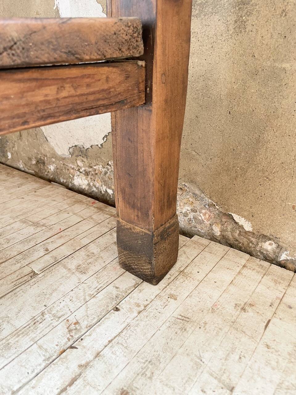 Drapery console table in pine
