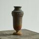 Wabi-Sabi patinated metal Art Deco vase
