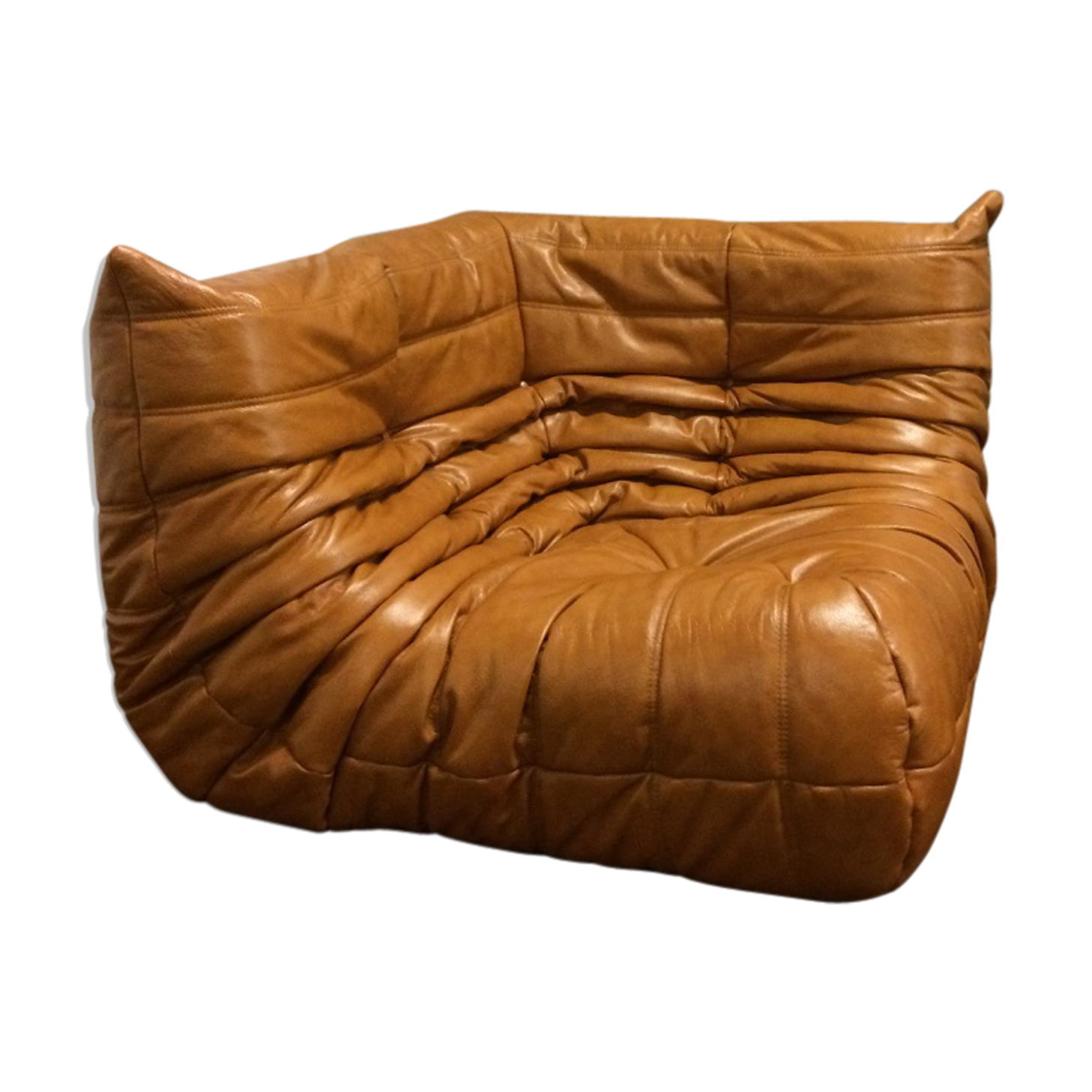 Chauffeuse d'angle "Togo" modèle dessiné par Michel Ducaroy 1973