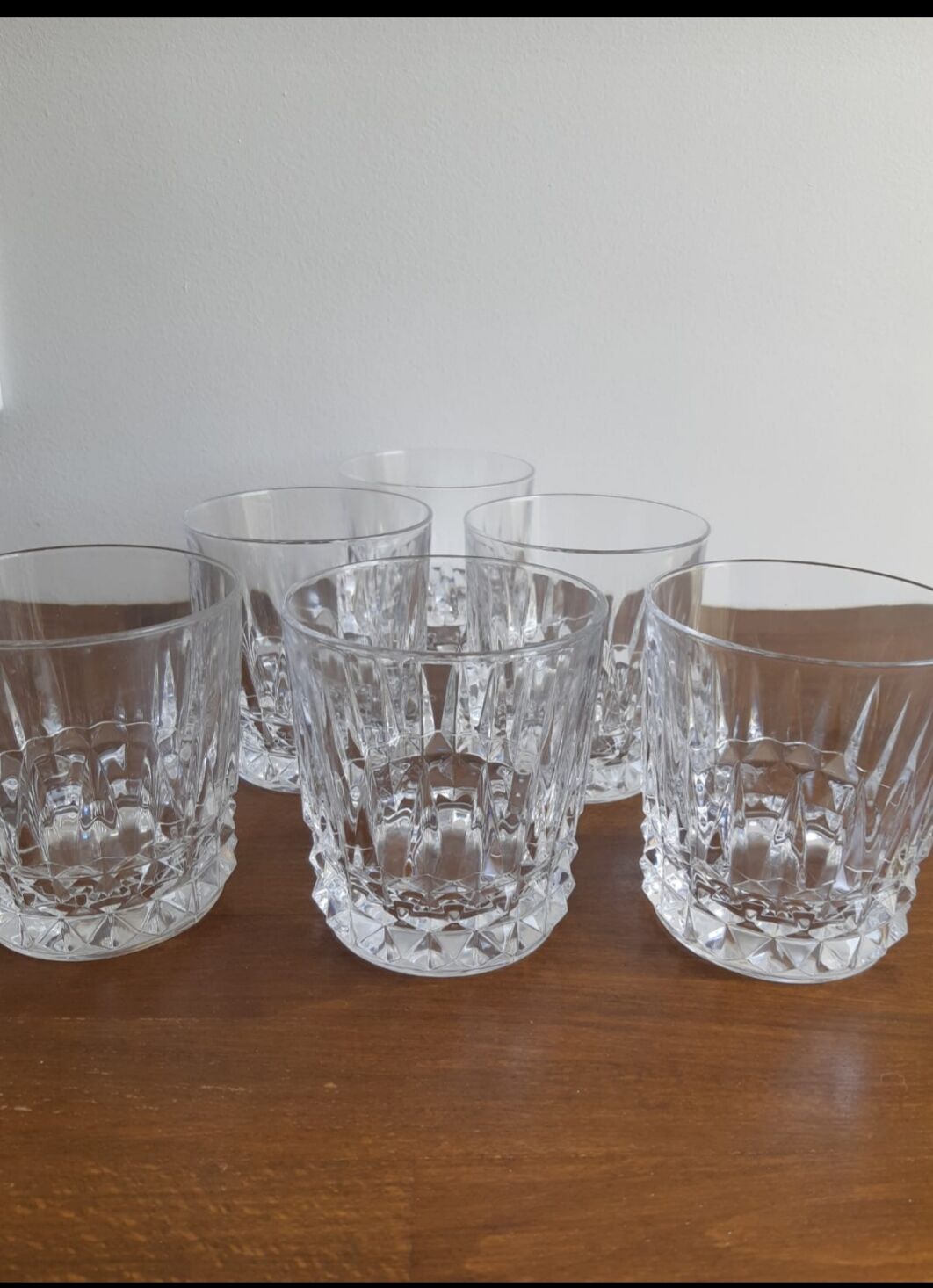 Lot of 6 whiskey glasses