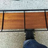 Flexible shelves metal teak