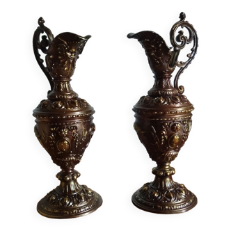 Pair of old ewers