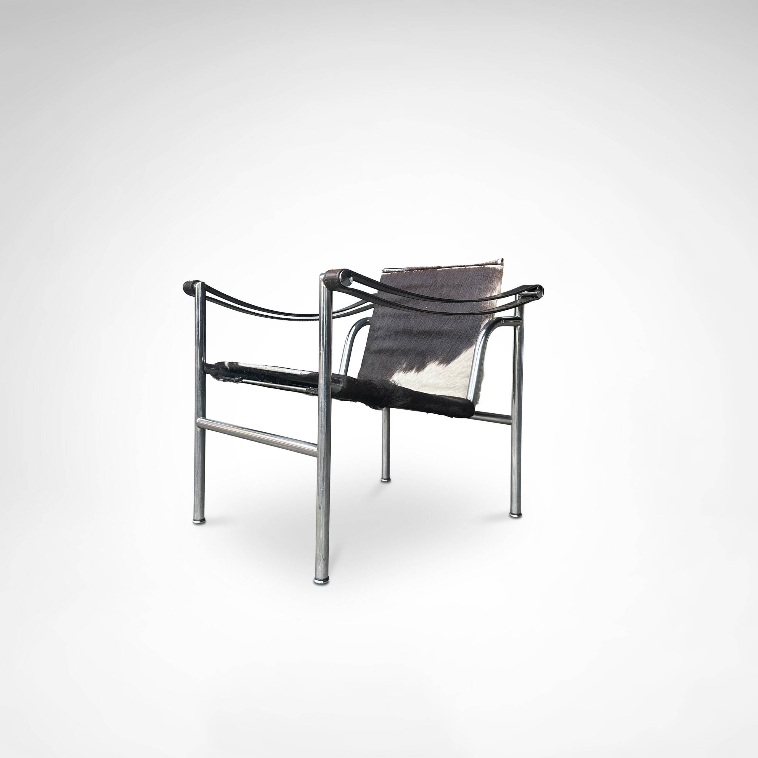 LC1 ponyskin armchair by Le Corbusier et al for Cassina 1980s