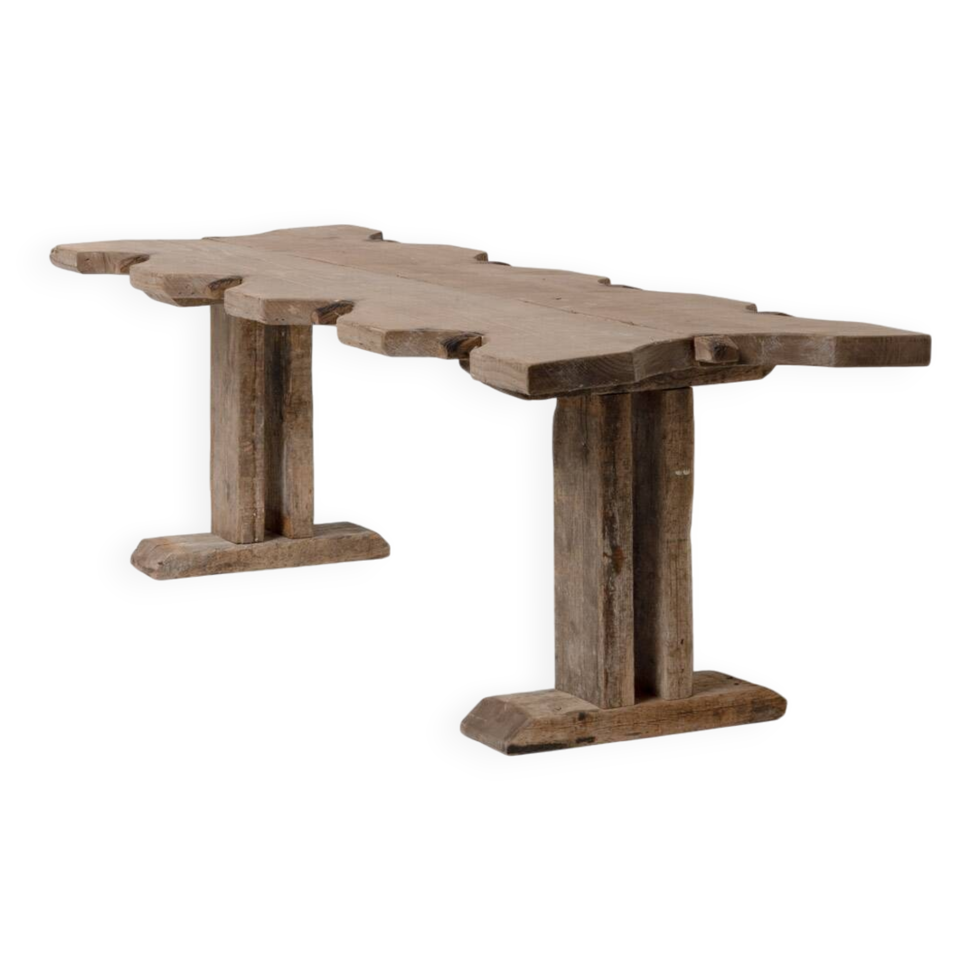 Large Rustic French Jeweller's Dining Table, France, early 20th Century