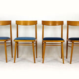 Ash dining chairs from Ton, 1960