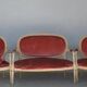Paire de chaises laquées crème style Louis XVI vers 1900