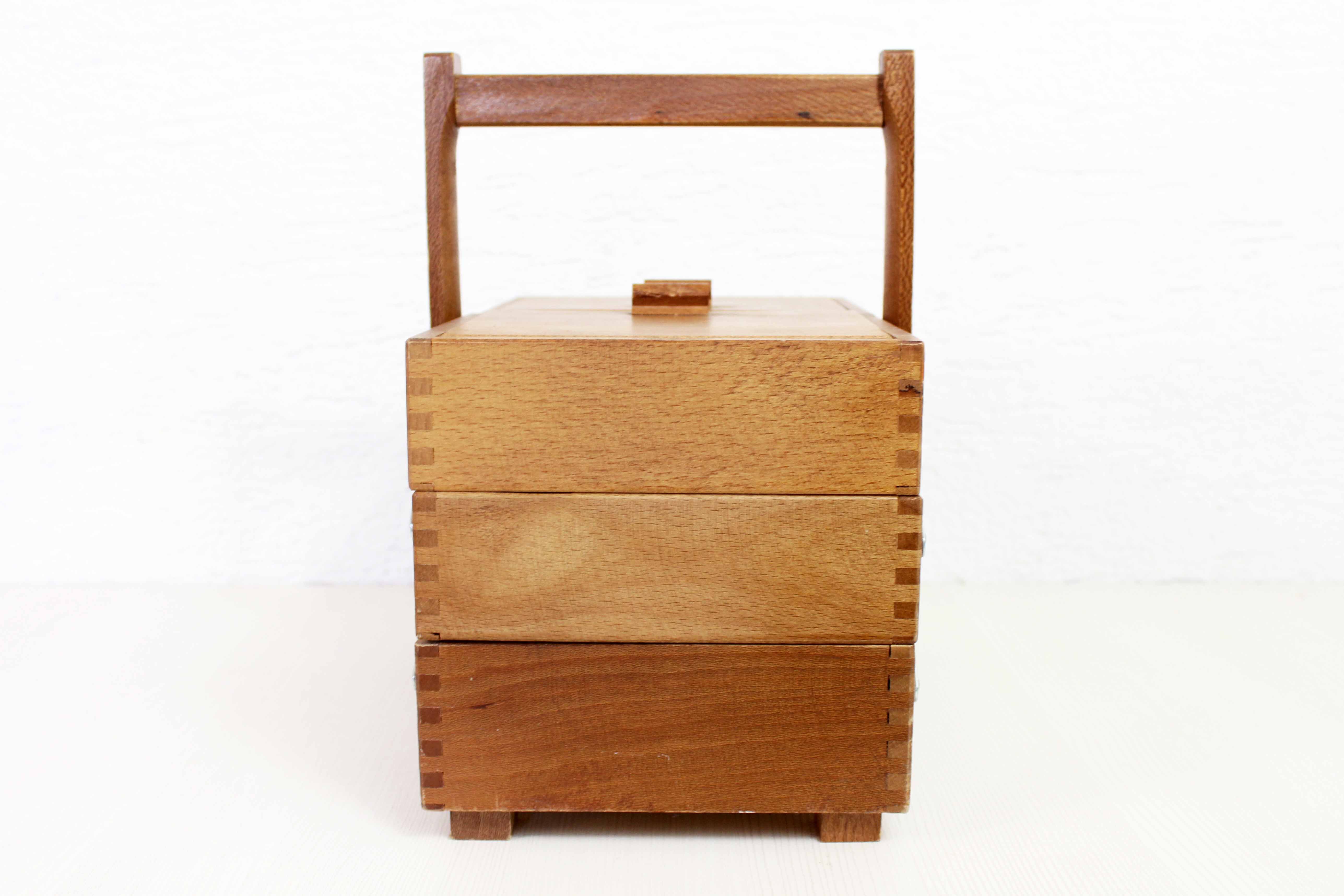 Vintage table sewing box