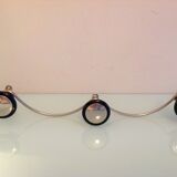 Moustache hook with three chrome heads / vintage 60s-70s