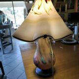 Large mushroom lamp in glass paste by Pascal GUYOT
