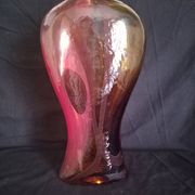 Vase soliflore Art Déco en verre de Murano, h - 36 cm.