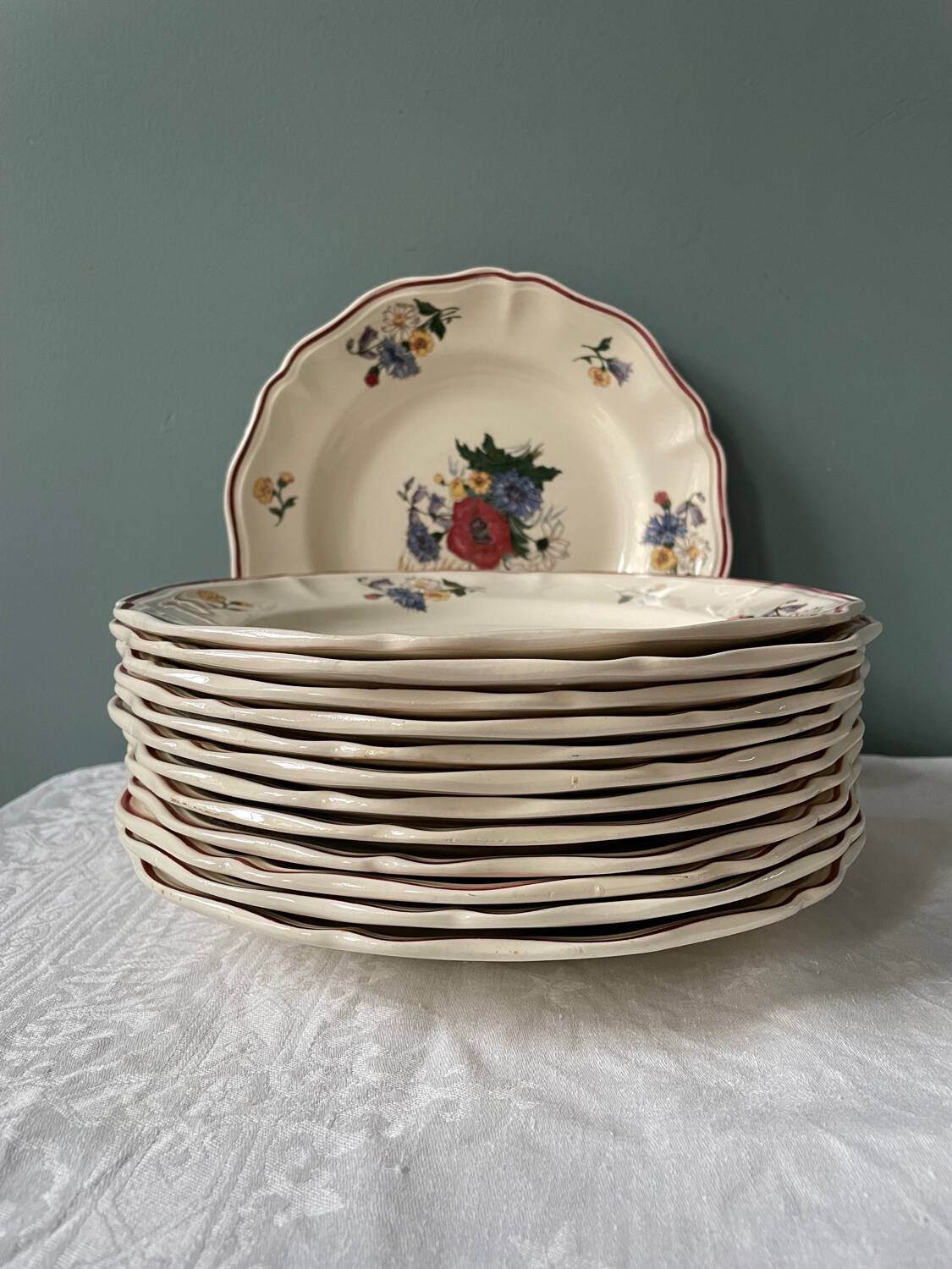 Set de 6 assiettes à dessert, Sarreguemines Agreste Collection