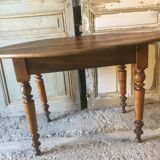 Oval walnut table