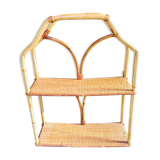 Rattan shelf