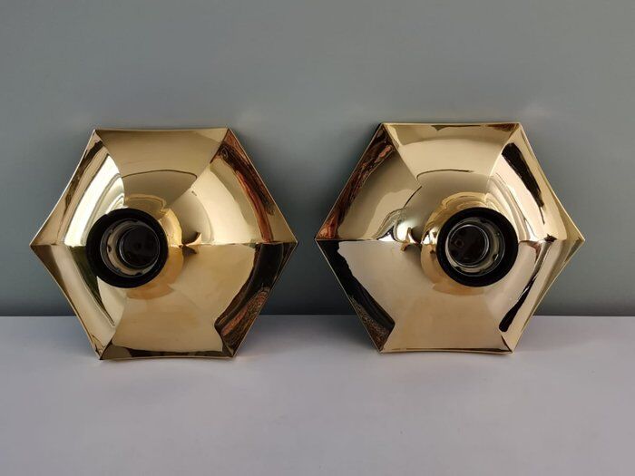 Pair of Italian wall lamps Fosnova - "Cloe"