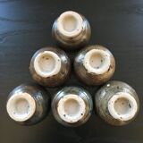 Set of 6 bowls in stoneware