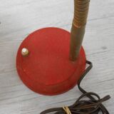 Vintage red adjustable desk lamp