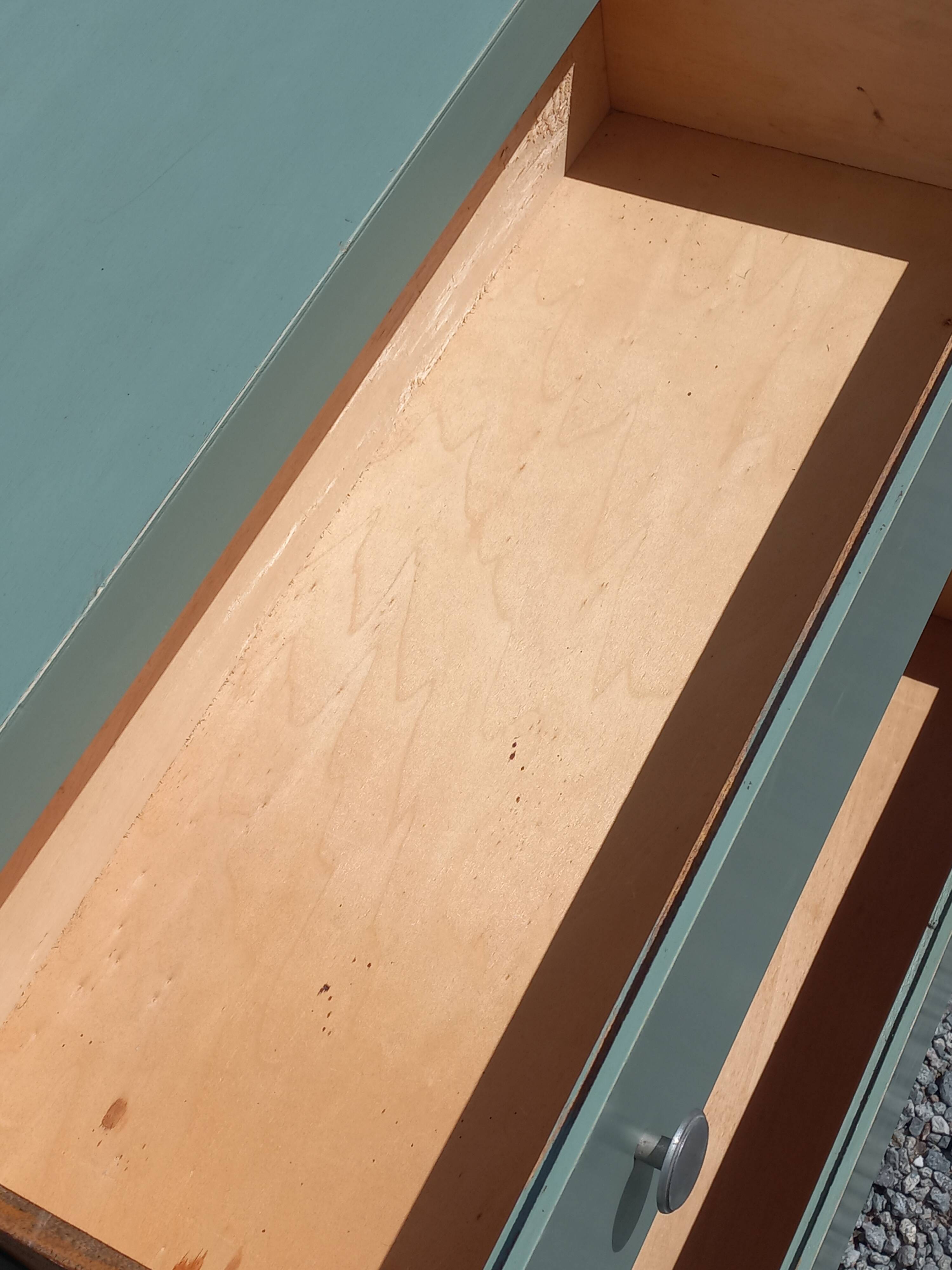 Commode en bois peint, années 50