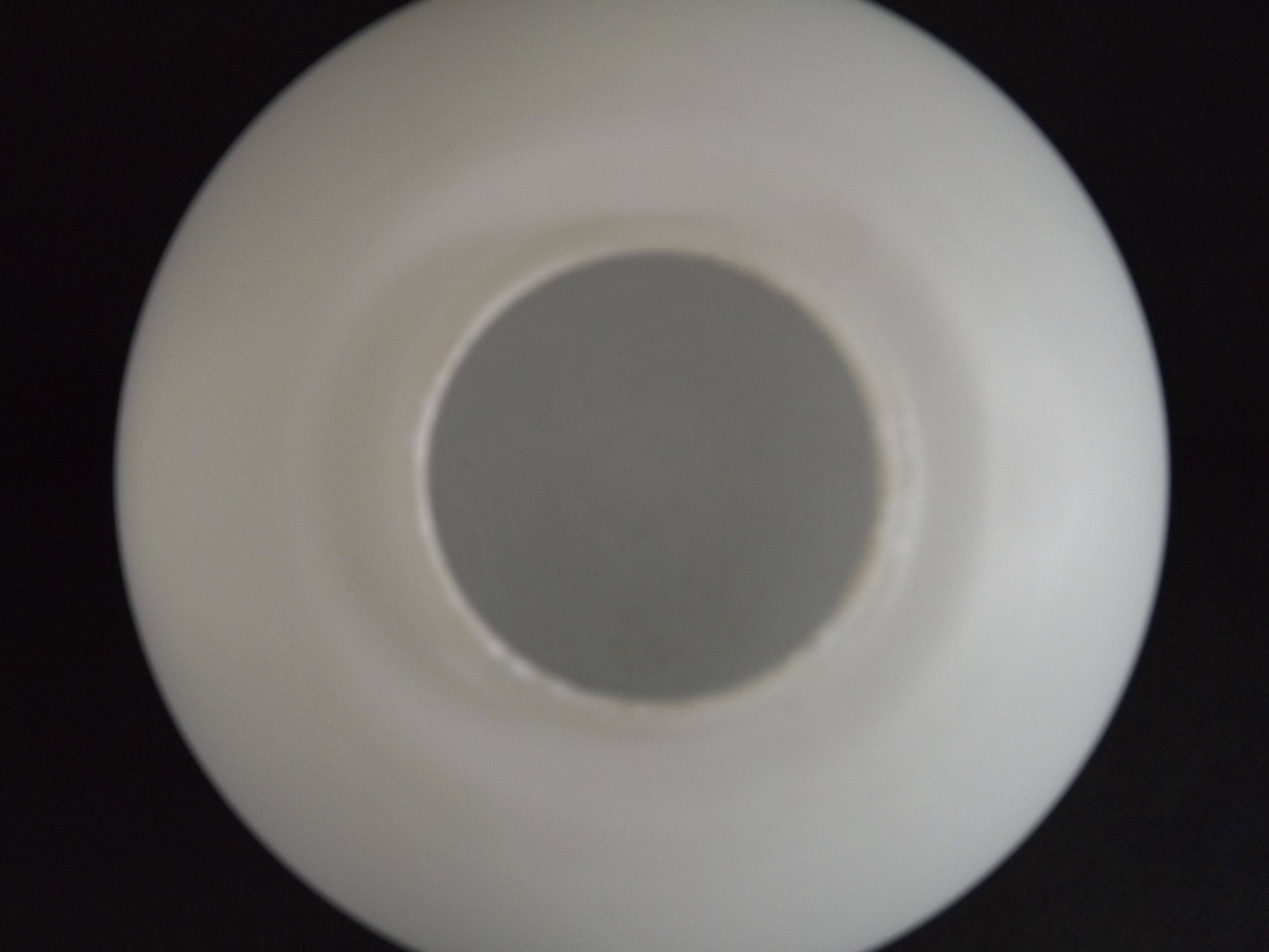 French vintage white opaque matte glass medium replacement glass globe shade