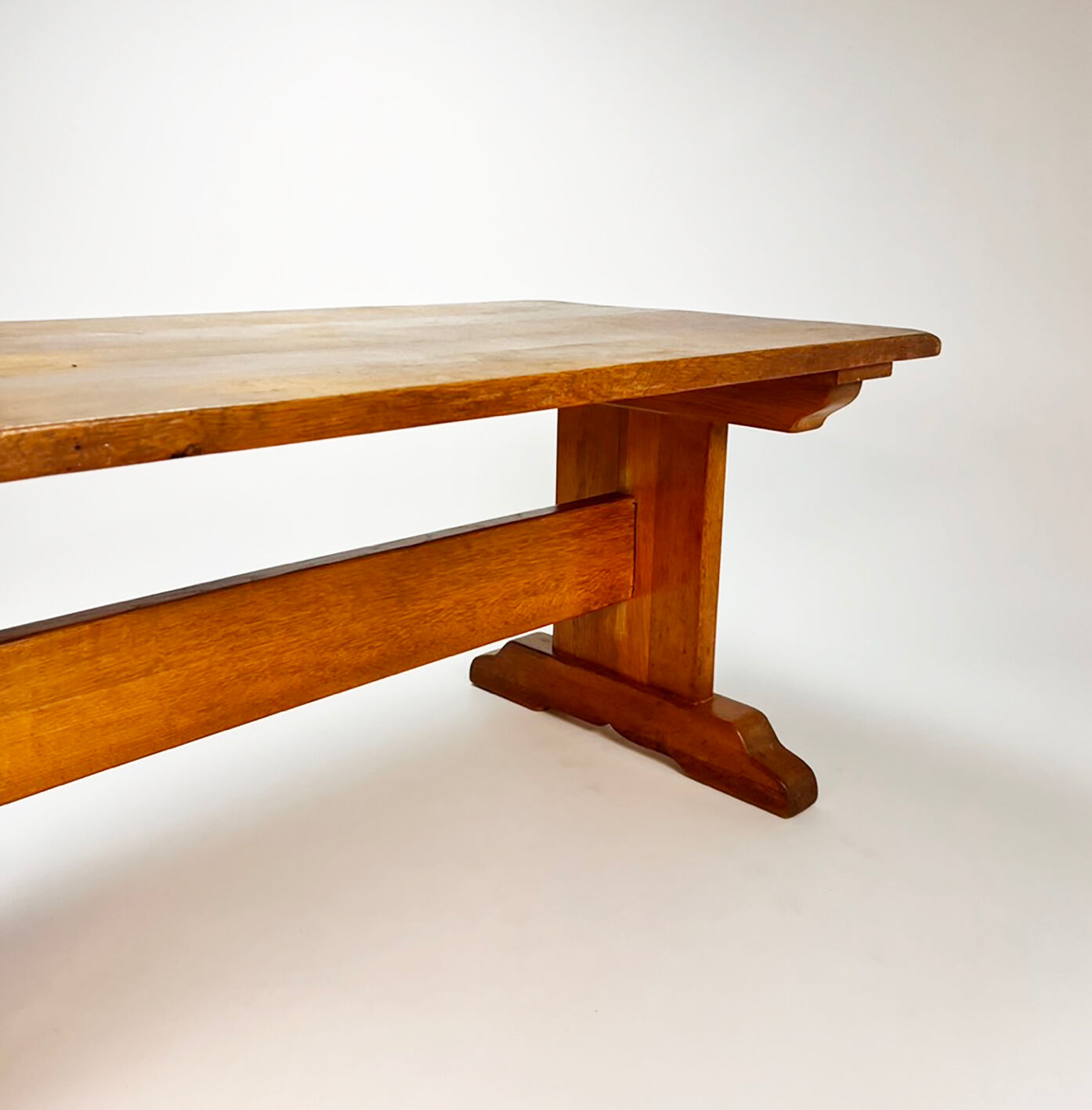 Mid Century Oak Monastery Table, 1960s