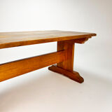 Mid Century Oak Monastery Table, 1960s
