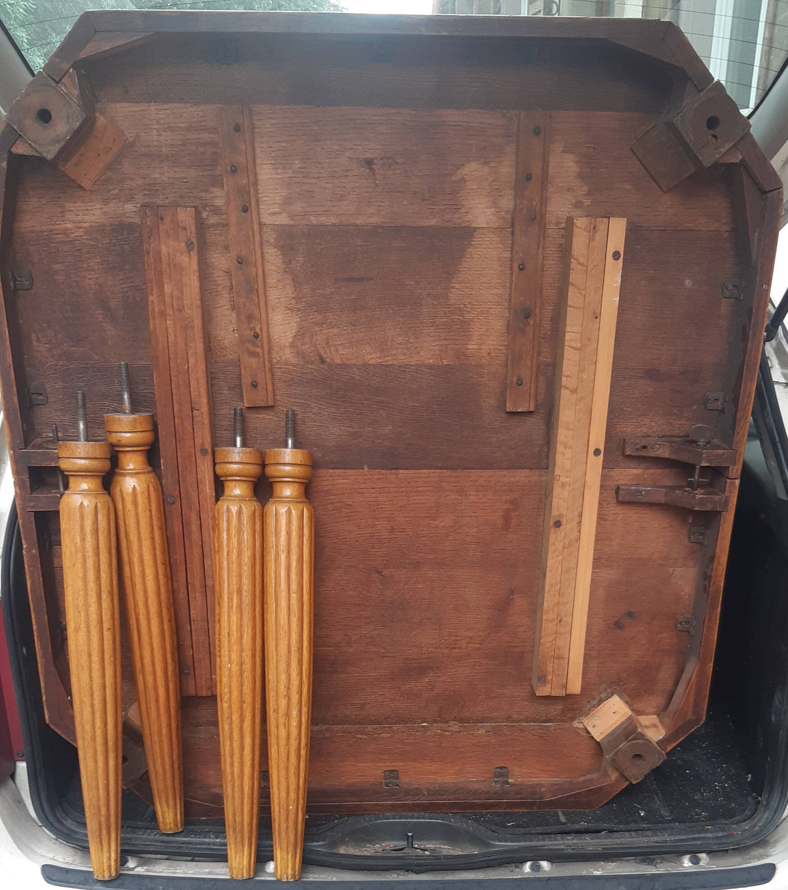 Solid oak art deco table