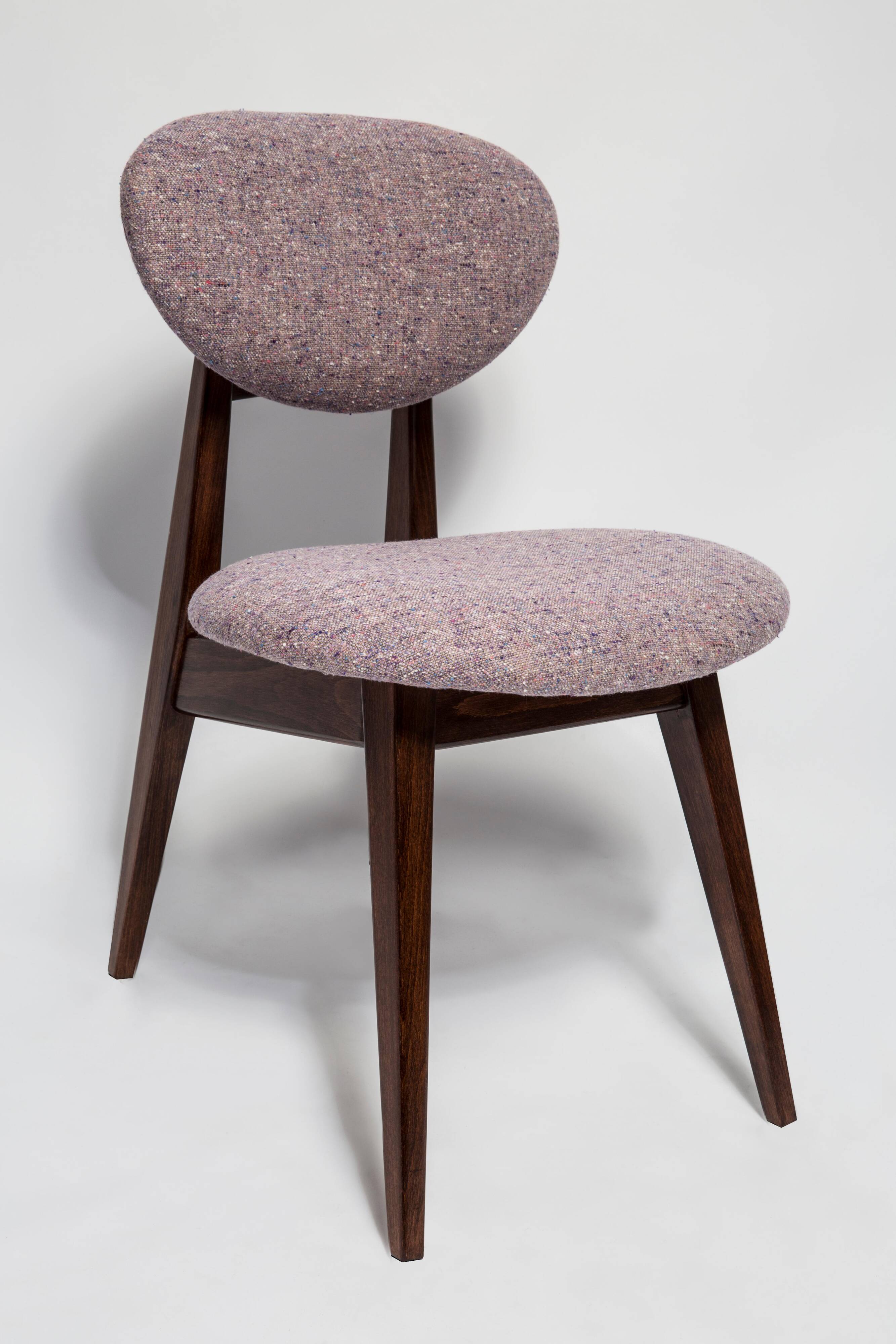 Chaise champignon violette milieu du siècle type 200/128 par Juliusz Kedziorek