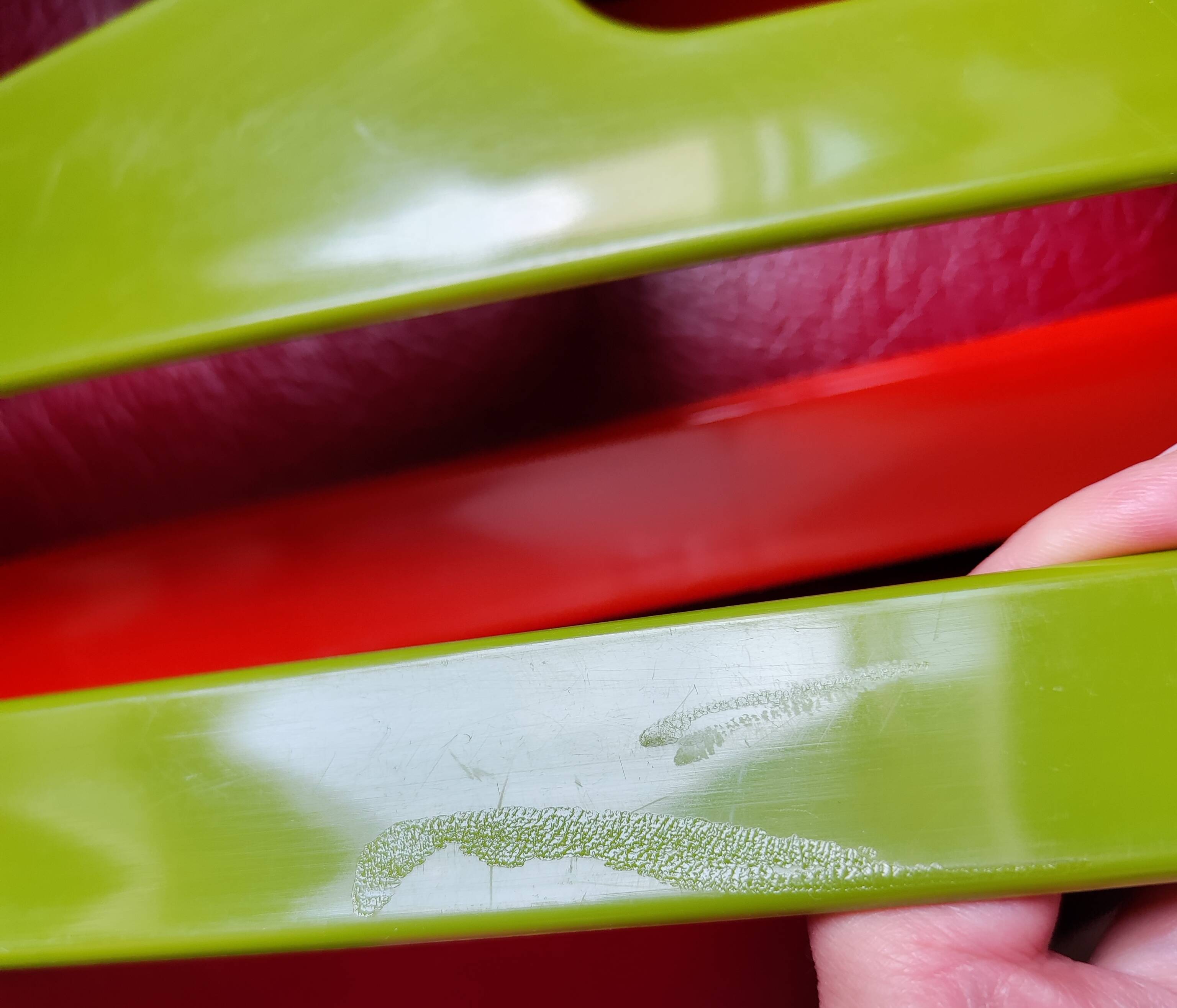Vintage space age hangers from the 1970s