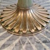 Round carved wooden dining table, Italy