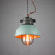 Vintage mint industrial hanging light from TEP