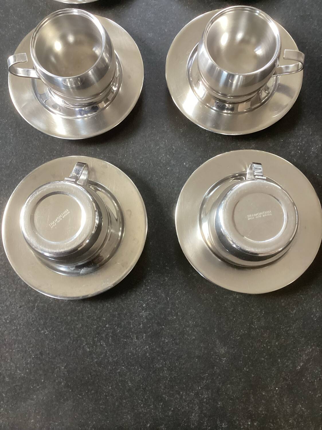 Tasses sous-tasses Tramontina